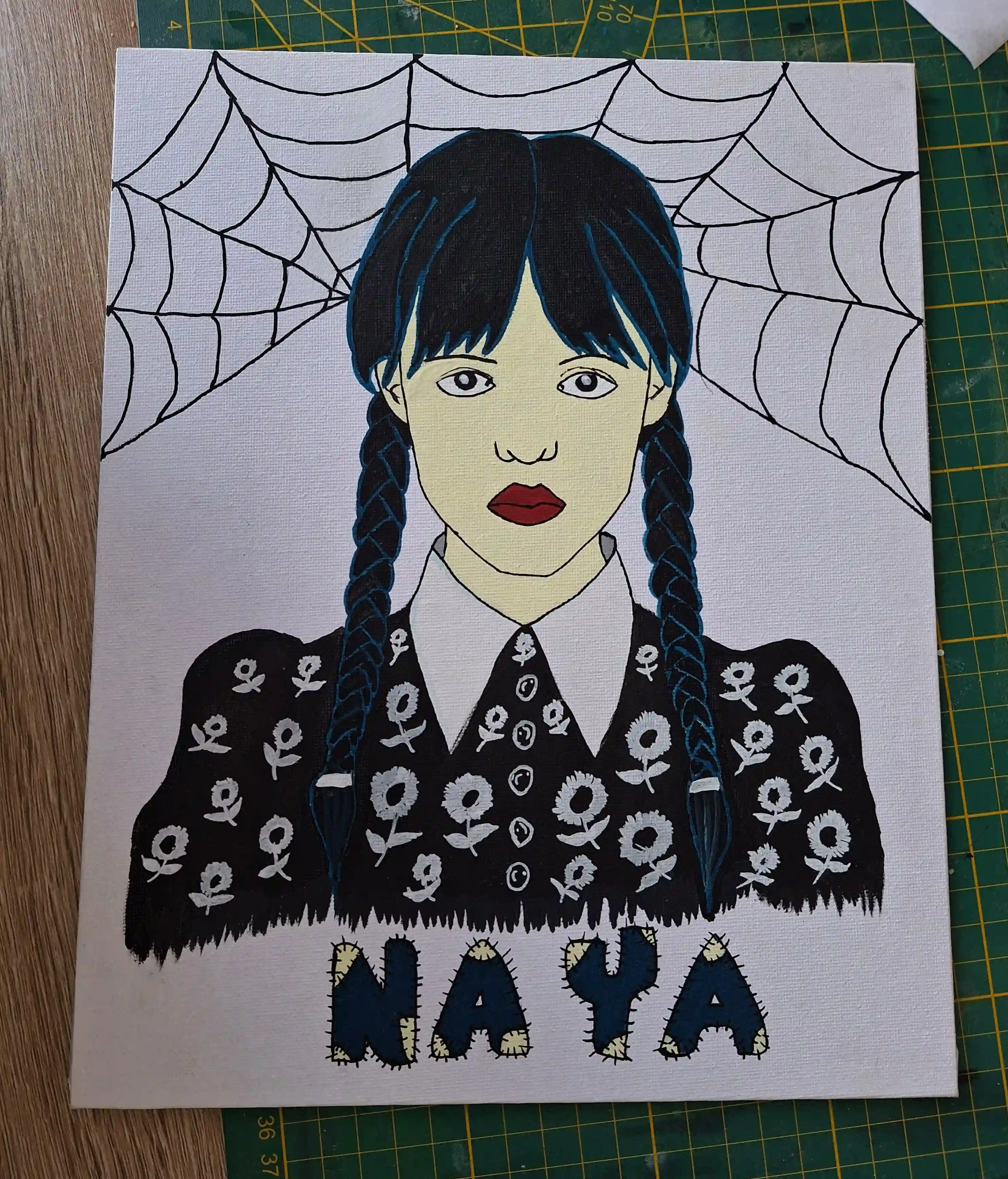 Tableau Mercredi personnalisé peint à la main